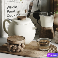 Kitchen set H11 3D Model Vray, Corona