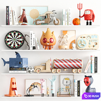 Children Room Set 10 3D Model Vray, Corona