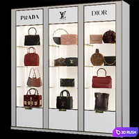 Store with bags 3D Model Corona