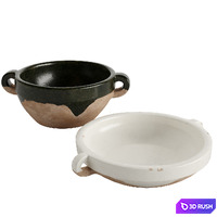 Mesa Handcrafted Ceramic Bowl 3D Model Corona