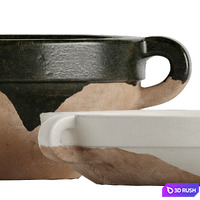 Mesa Handcrafted Ceramic Bowl 3D Model Corona