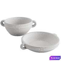 Mesa Handcrafted Ceramic Bowl 3D Model Corona