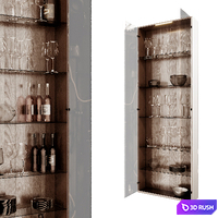 Decorative set of dishes for the kitchen 02 3D Model Corona