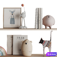 Kids Room Decoration 2 3D Model Corona