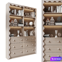 Furniture composition GHS-2550 3D Model Corona