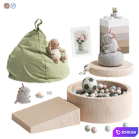 Toys, decor and accessories for children's 148 3D Model Vray, Corona