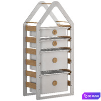 Toy storage racks VROST 3D Model Corona