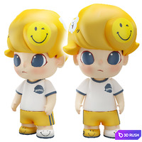 DIMOO SMILEY 1000% BY POP MART 3D Model Corona