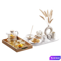 Decorative set 009 3D Model Corona