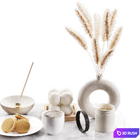 Decorative set 009 3D Model Corona