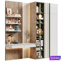 Children's modular wardrobe with desk modern 23