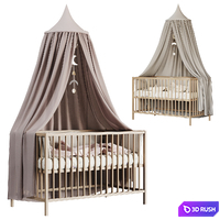 Baby cot with canopy