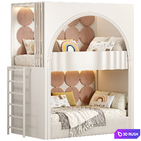 Bunk bed for kids 3D Model Corona