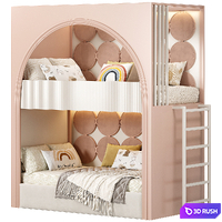 Bunk bed for kids 3D Model Corona