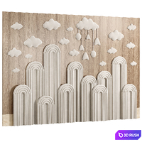 Headboard 3d Wall Panel 3D Model Corona