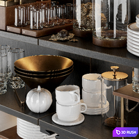 Kitchendecor set "Autumn Golden" 3D Model Corona
