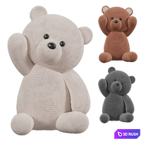 Teddy Bear Plush Toy 3D Model Corona