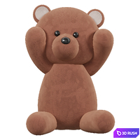Teddy Bear Plush Toy 3D Model Corona