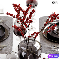 Table setting 44 3D Model Vray, Corona
