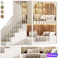 Kids Bedroom 36 3D Model Corona