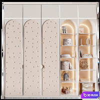 Wardrobe Children's 12 3D Model Vray, Corona