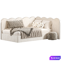 Corner bed Riviera 3D Model Corona