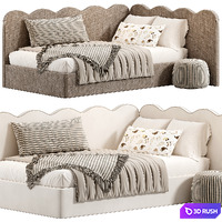 Corner bed Riviera 3D Model Corona