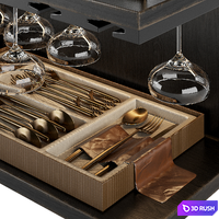 Kitchendecor set "Autumn Golden" 3D Model Corona