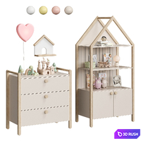 Ruffy children furniture set2 3D Model Vray, Corona
