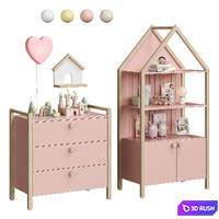 Ruffy children furniture set2 3D Model Vray, Corona