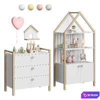 Ruffy children furniture set2 3D Model Vray, Corona