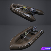 Dinghy (dinghy) 3D Model Vray