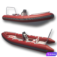 Inflatable boat inflatable boat 3D Model Vray