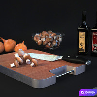 Kitchen set 3D Model Vray