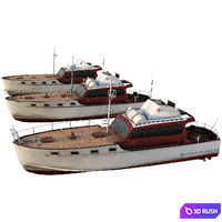 The boat 3D Model Corona