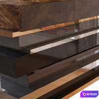 Hudson Furniture Lipstick Console 3D Model Vray