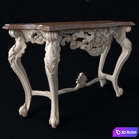 Classic console with mirror 3D Model Corona