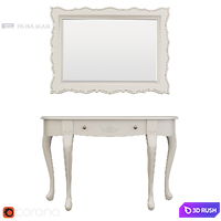Panamar console and mirror (2) 3D Model Corona