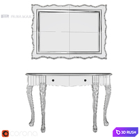 Panamar console and mirror (2) 3D Model Corona