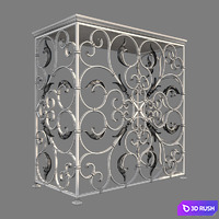 Forged cantilever table 3D Model Vray