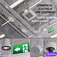 Commercial electric and fire fighting (vray GGX, corona PBR) 3D Model Vray, Corona
