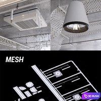 Commercial electric and fire fighting (vray GGX, corona PBR) 3D Model Vray, Corona