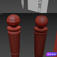 Console_Versailles IPE Cavalli (Visionnaire) 3D Model Vray