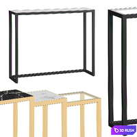 Set from consoles from FOR MISS SHOP 3D Model Vray