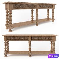 Hooker Furniture Living Room Bexar Leg Huntboard