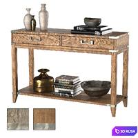 CAYDEN CAMPAIGN 2-DRAWER CONSOLE TABLE