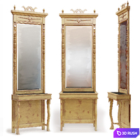 Antique console mirror