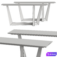 Bonaldo Art Console Table 3D Model Vray, Corona