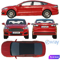 Ford Mondeo / Ford Fusion 3D Model Vray