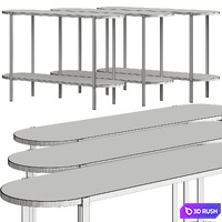 Aytm Fumi Console Tables 3D Model Vray, Corona